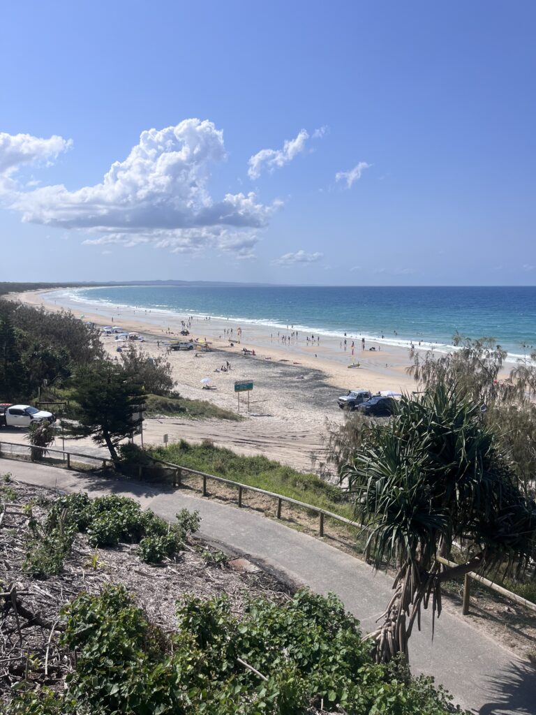 Plage de Rainbow Beach, Australie