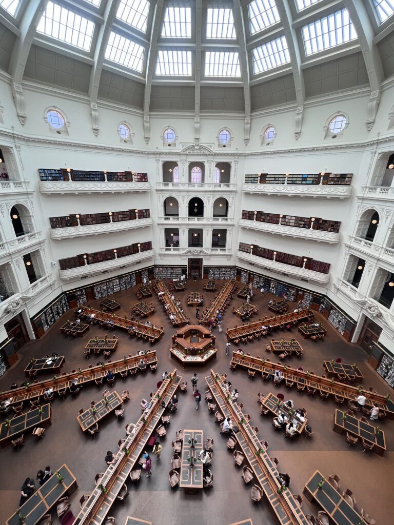 Bibliothèque de Melbourne State Library of Victoria intérieur