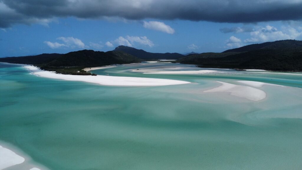 banc de sable dans les Whitsundays en Australie